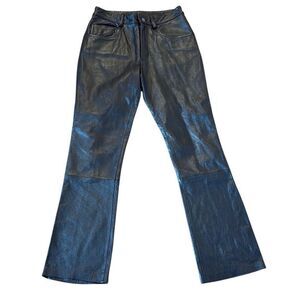 Vintage Wilson’s genuine leather black lined pants size 4